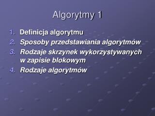 algorytmy 1