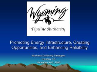 Promoting Energy Infrastructure, Creating Opportunities, and Enhancing Reliability