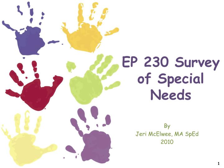 ep 230 survey of special needs