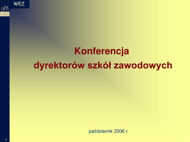 konferencja dyrektor w szk zawodowych