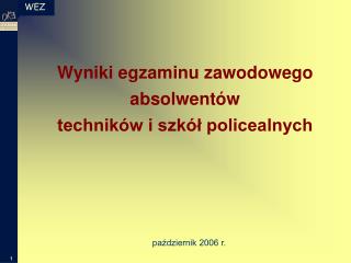 Wyniki egzaminu zawodowego absolwentów techników i szkół policealnych