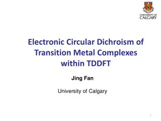 Electronic Circular Dichroism of Transition Metal Complexes within TDDFT