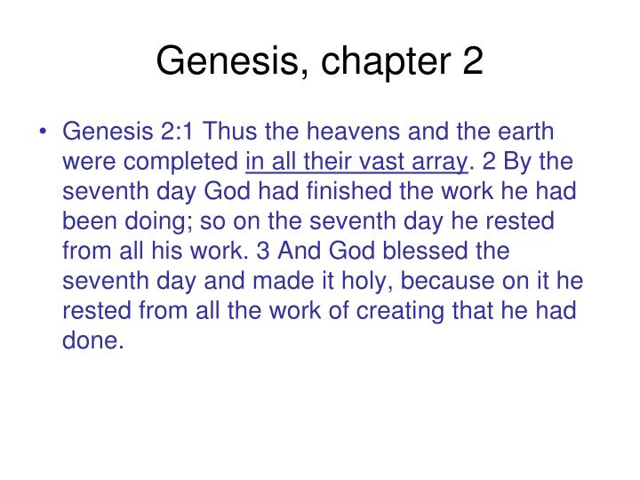 genesis chapter 2