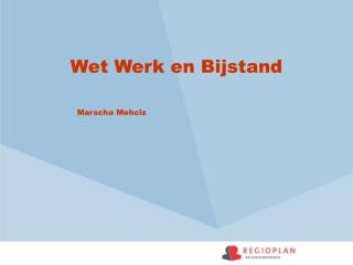 wet werk en bijstand