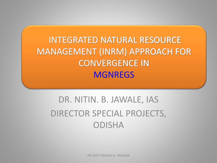 integrated natural resource management inrm under mgnrega