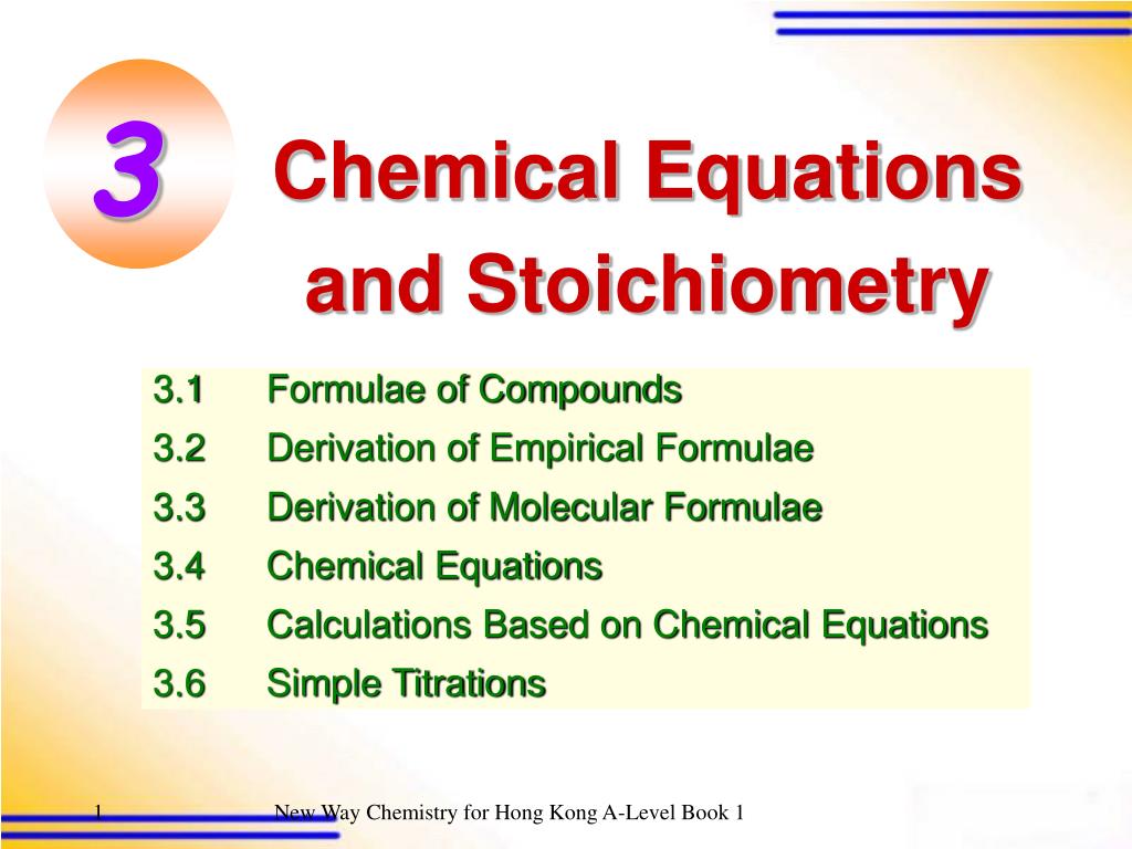 PPT - Chemical Equations and Stoichiometry PowerPoint Presentation ...