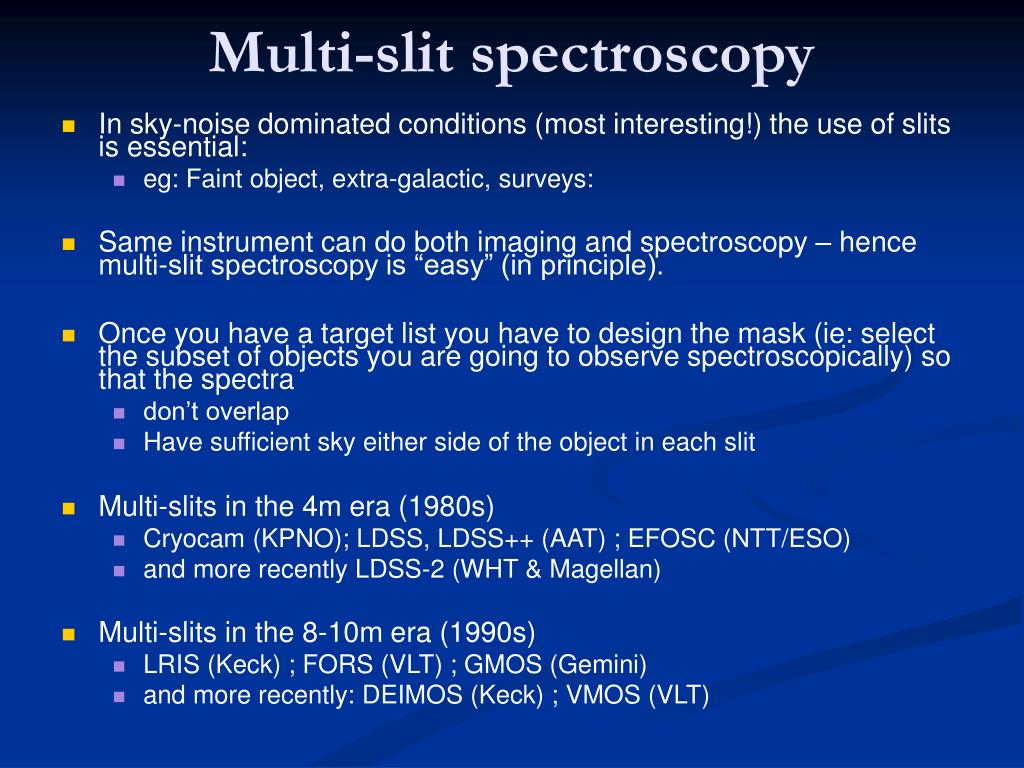 Slit Spectroscope PPT - Multi-slit spectroscopy PowerPoint Presentation, free download ...