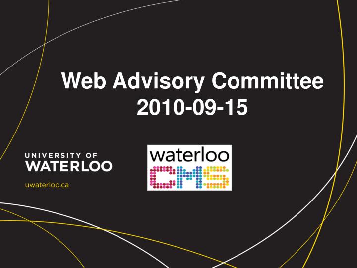 web advisory committee 2010 09 15