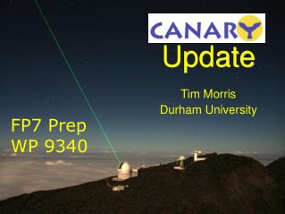 Update Tim Morris Durham University