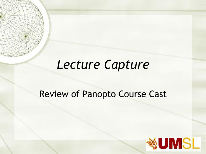 lecture capture