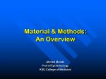 Overview of Material and Methods in Epidemiology Research - slide 1