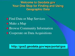 Welcome to Geodata Your One Stop for Finding and Using Geographic Data