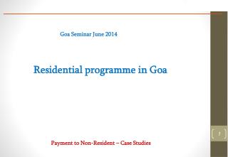 Residential programme in Goa