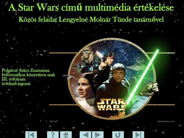 a star wars c m multim dia rt kel se k z s feladat lengyeln moln r t nde tan rn vel