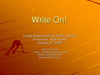 write on