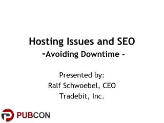 Hosting Issues and SEO - Avoiding Downtime -