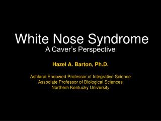 White Nose Syndrome