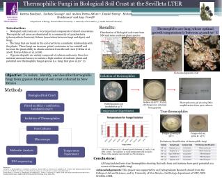 Thermophilic Fungi in Biological Soil Crust at the Sevilleta LTER