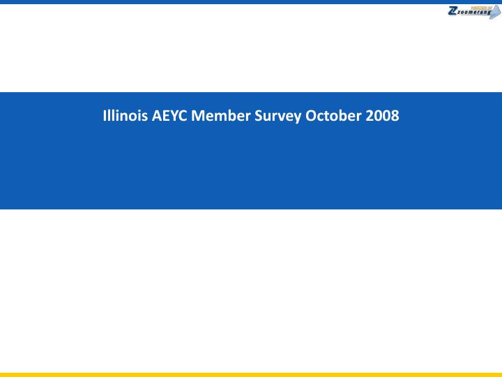 illinois aeyc member survey october 2008