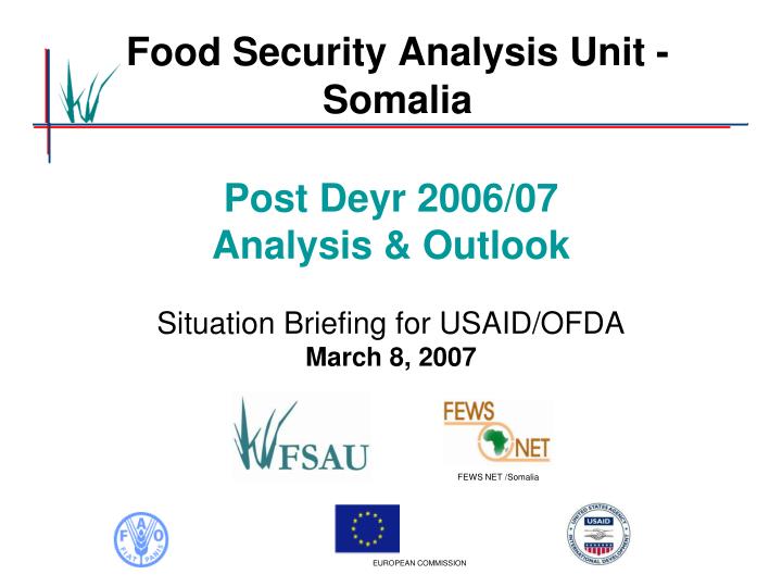 food security analysis unit somalia