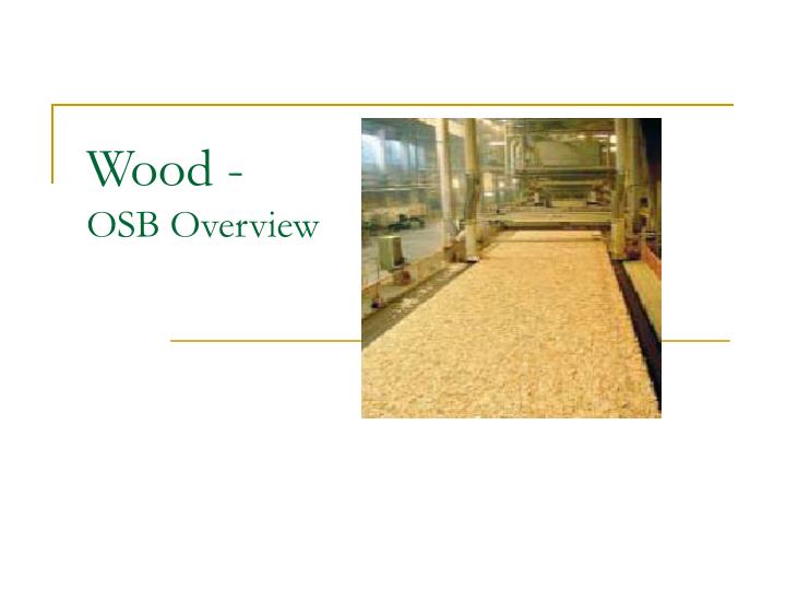 wood osb overview
