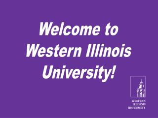 Welcome to Western Illinois University!