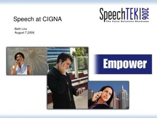 Speech at CIGNA