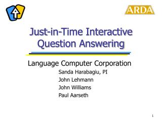 Just-in-Time Interactive Question Answering