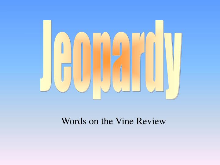 words on the vine review