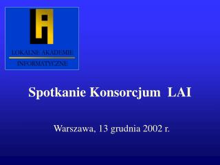 spotkanie konsorcjum lai