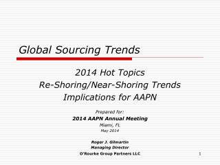 Global Sourcing Trends