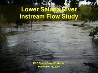 Lower Saluda River Instream Flow Study