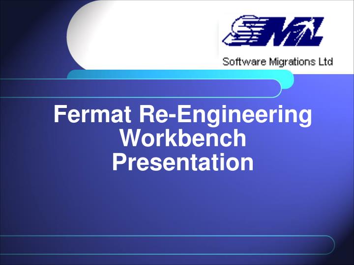 fermat re engineering workbench presentation
