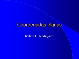 coordenadas planas
