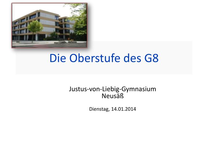 die oberstufe des g8