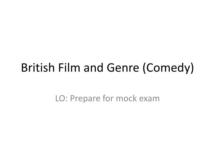 british film and genre comedy