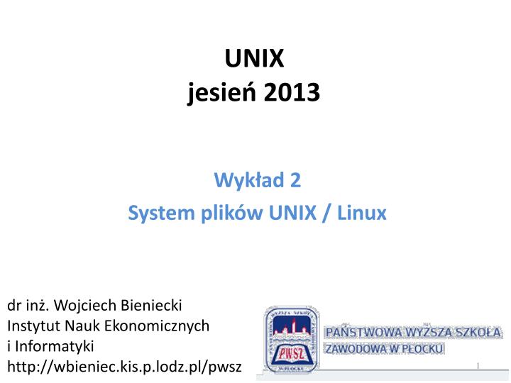 unix jesie 2013