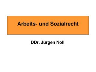 arbeits und sozialrecht