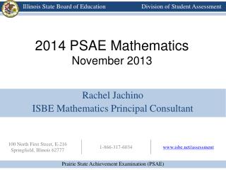 2014 PSAE Mathematics November 2013