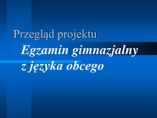 przegl d projektu