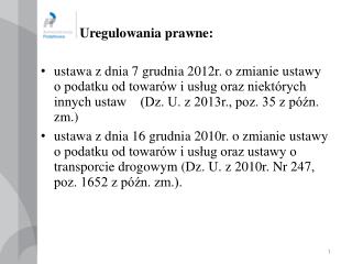 uregulowania prawne