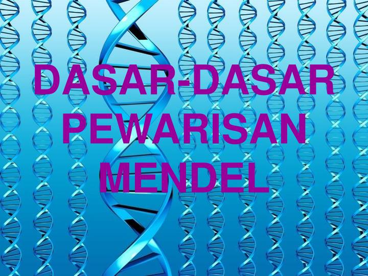 dasar dasar pewarisan mendel