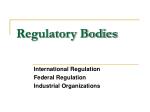 Regulatory Bodies - slide 1
