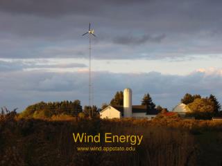 Wind Energy wind.appstate