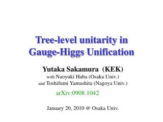 Tree-level unitarity in Gauge-Higgs Unification