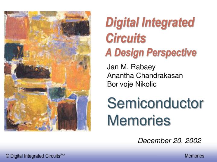 digital integrated circuits a design perspective