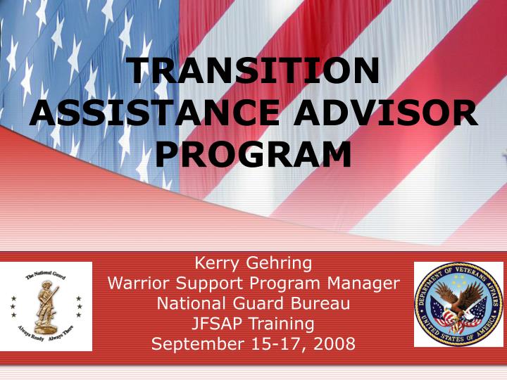 transition assistance advisor program