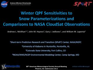 Winter QPF Sensitivities to Snow Parameterizations and