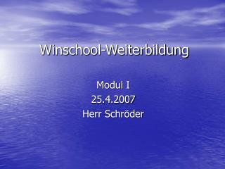 winschool weiterbildung