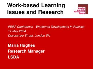 Work-based Learning Issues and Research